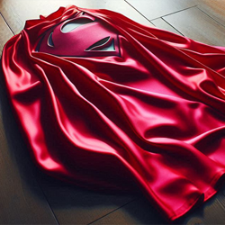 Doug Clark Quote – The Future Needs Clarity Cape lying on the ground representing clarity over heroism – Doug Clark quote